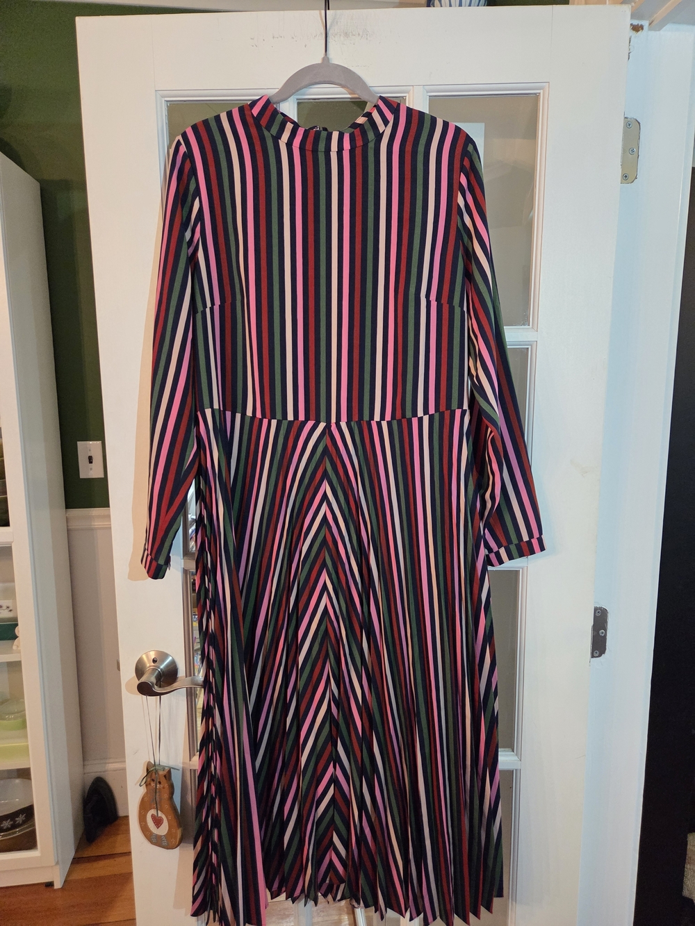 Boden Multicolor Vertical Stripe Midi Dress like new - Picture 2 of 7